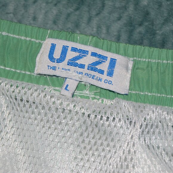 Uzzi | Men's multicolor board shorts pink yellow green - Picture 3 of 7